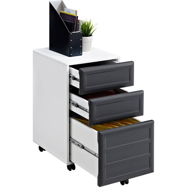 Shop Ameriwood Home Pursuit White Mobile Vertical File Cabinet Overstock 8875006