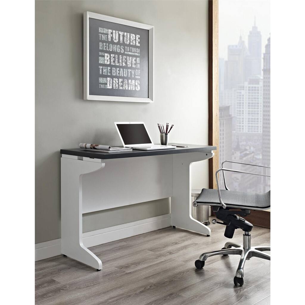 Ameriwood Home Pursuit White Bridge/ Work Desk