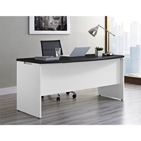 Shop Ameriwood Home Pursuit Executive Office Desk Free Shipping