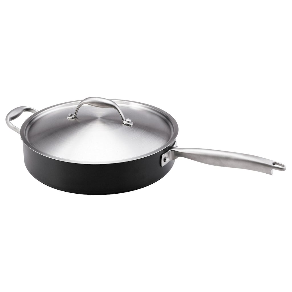 Anolon 5-quart Black Titanium Covered Saute Pan