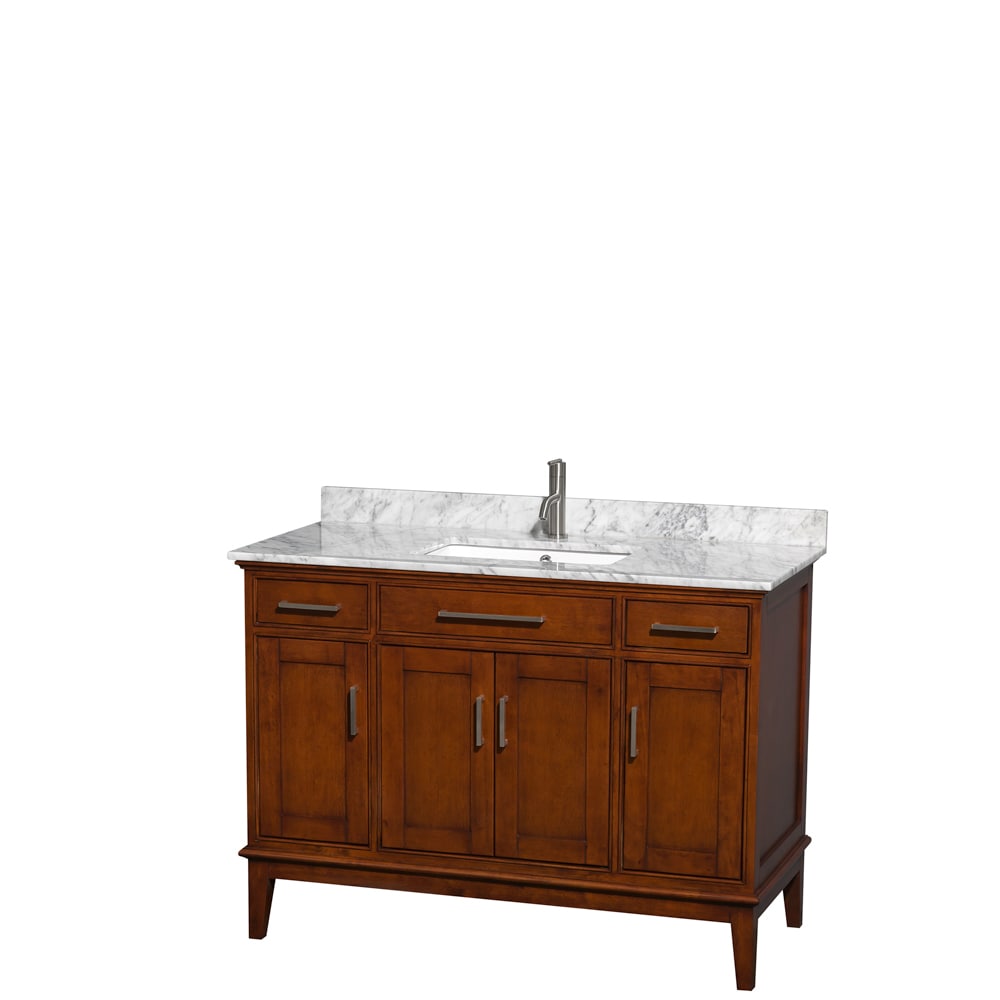 Wyndham Collection Hatton 48 inch Single Vanity Light Chestnut