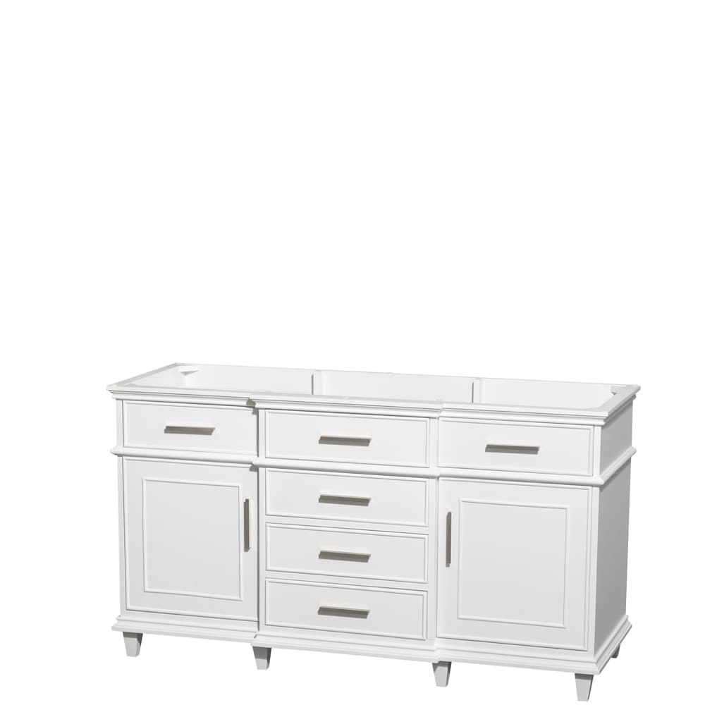 Wyndham Collection Berkeley White 60 inch Double Vanity