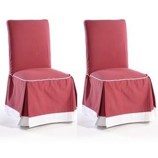 red dining chair slipcovers