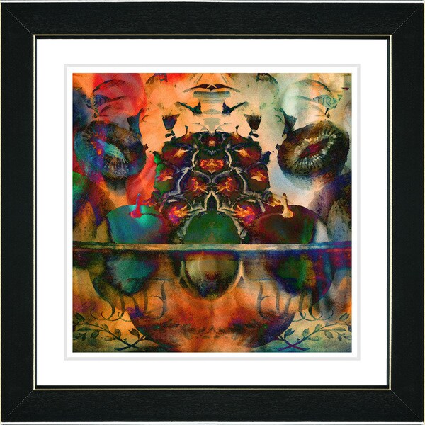 Zhee Singer 'Orange Fruit Punch' Framed Fine Art Print