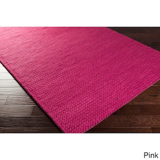 Hand Woven Hale Contemporary Solid Braided New Zealand Wool Area Rug (8' x 10')