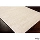 preview thumbnail 3 of 15, Hand Woven Hale Contemporary Solid Braided New Zealand Wool Area Rug (8' x 10') - 8' x 10' Ivory