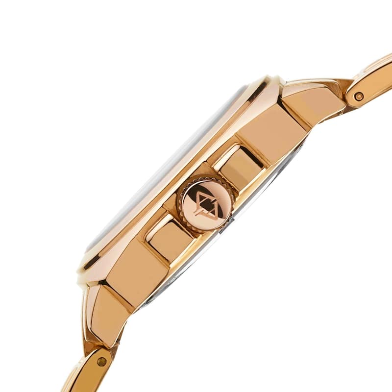 Akribos XXIV Women's Swiss Quartz Stainless Steel Gold-Tone Bracelet Watch