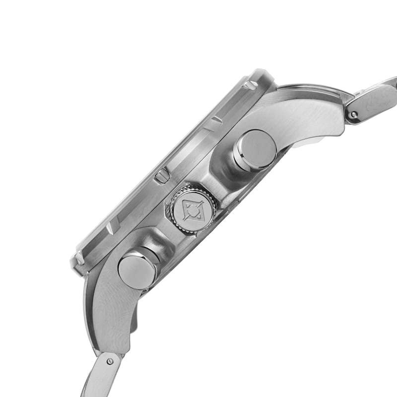 Akribos XXIV Men's Chronograph Stainless Steel Silver-Tone Bracelet Watch