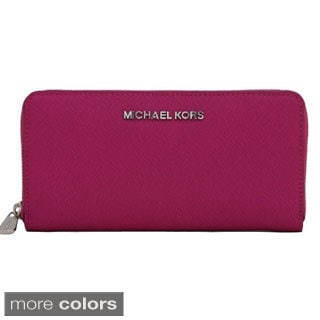 Low Price MICHAEL Michael Kors Jet Set Saffiano Fushia Zip Around ...