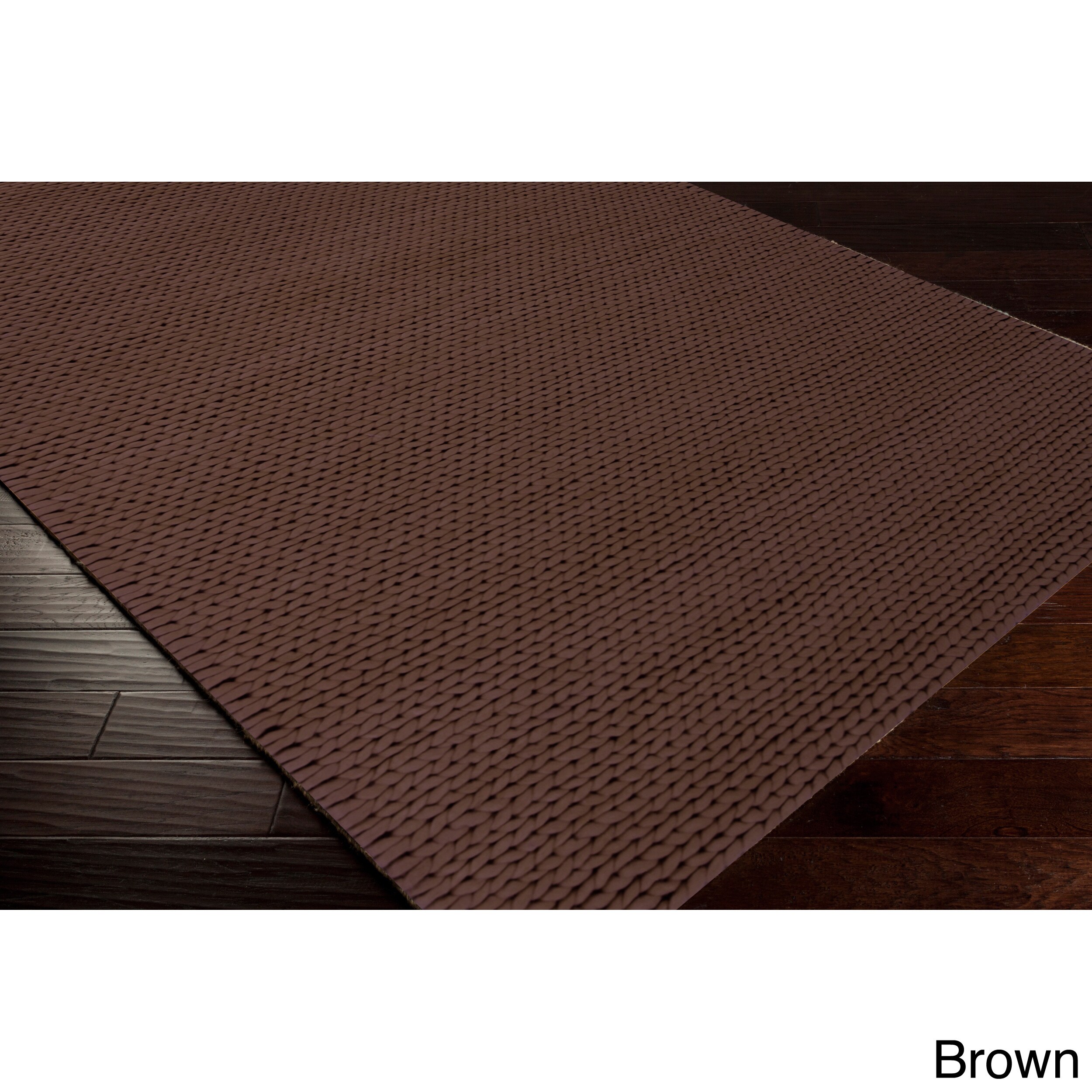 Hand Woven Yale Contemporary Solid Braided New Zealand Wool Area Rug Hand Woven Yale Contemporary Solid Braided New Zealand