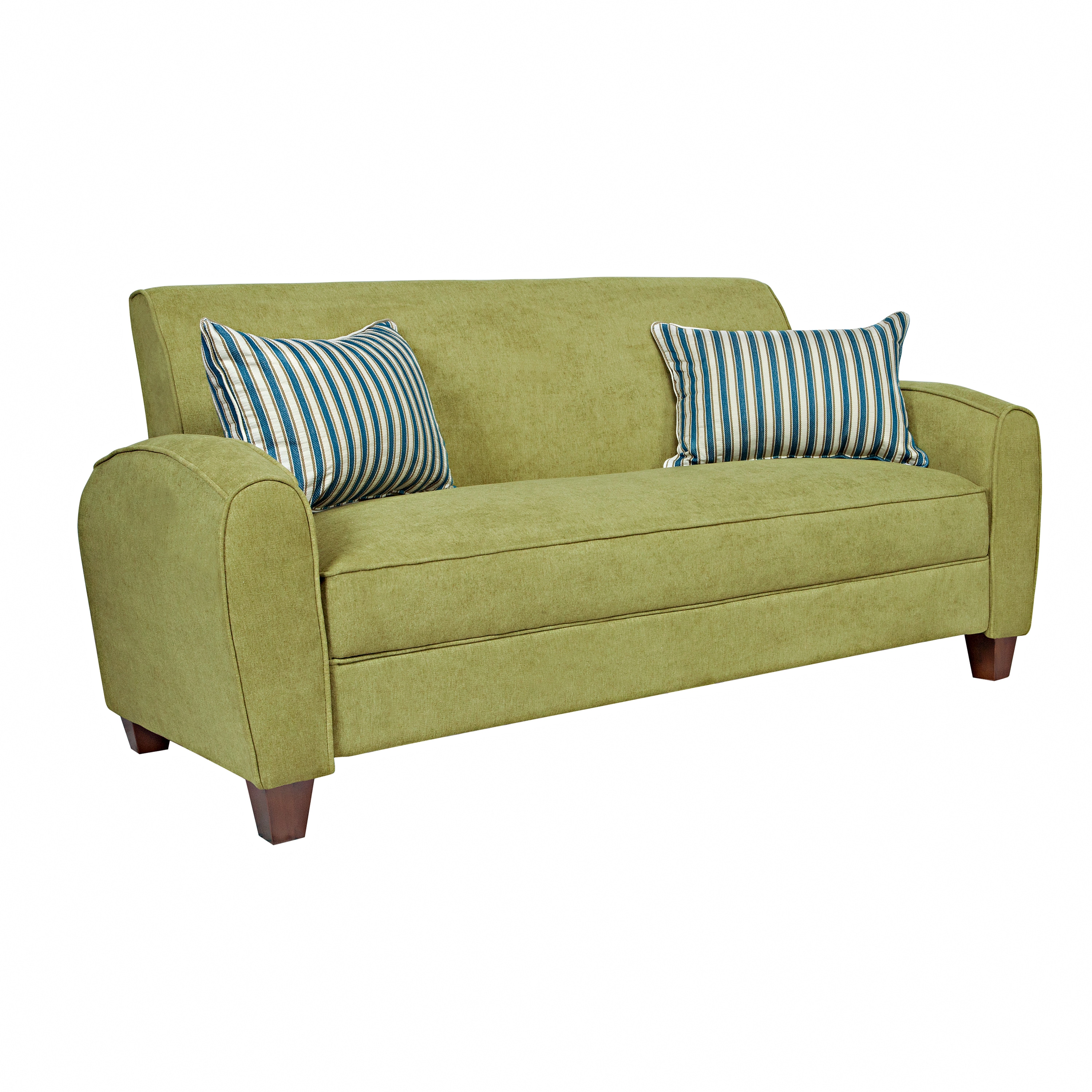 Angelohome Gordon Parisian Green Meadow Velvet Sofa