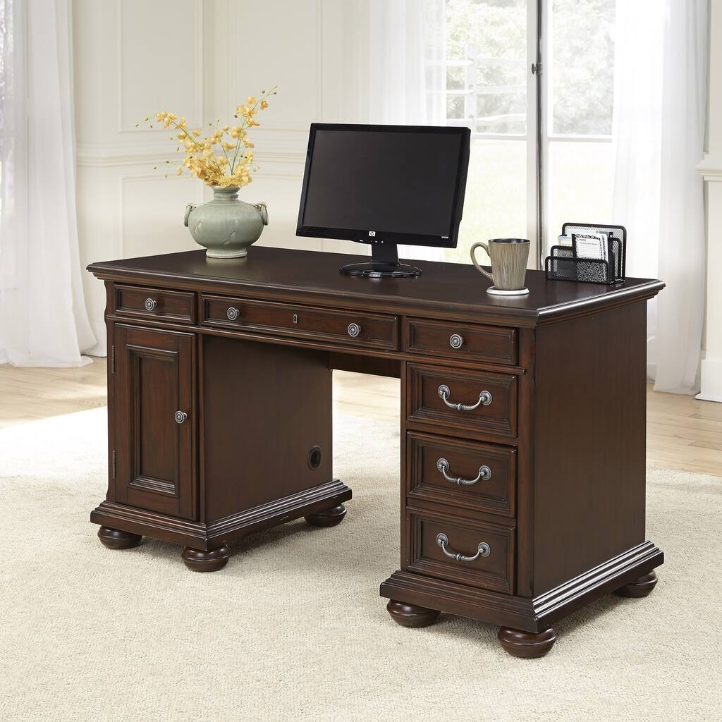 Colonial Classics Pedestal Desk by Home Styles