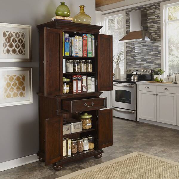 Shop Home Styles Colonial Classic Distressed Dark Cherry Pantry