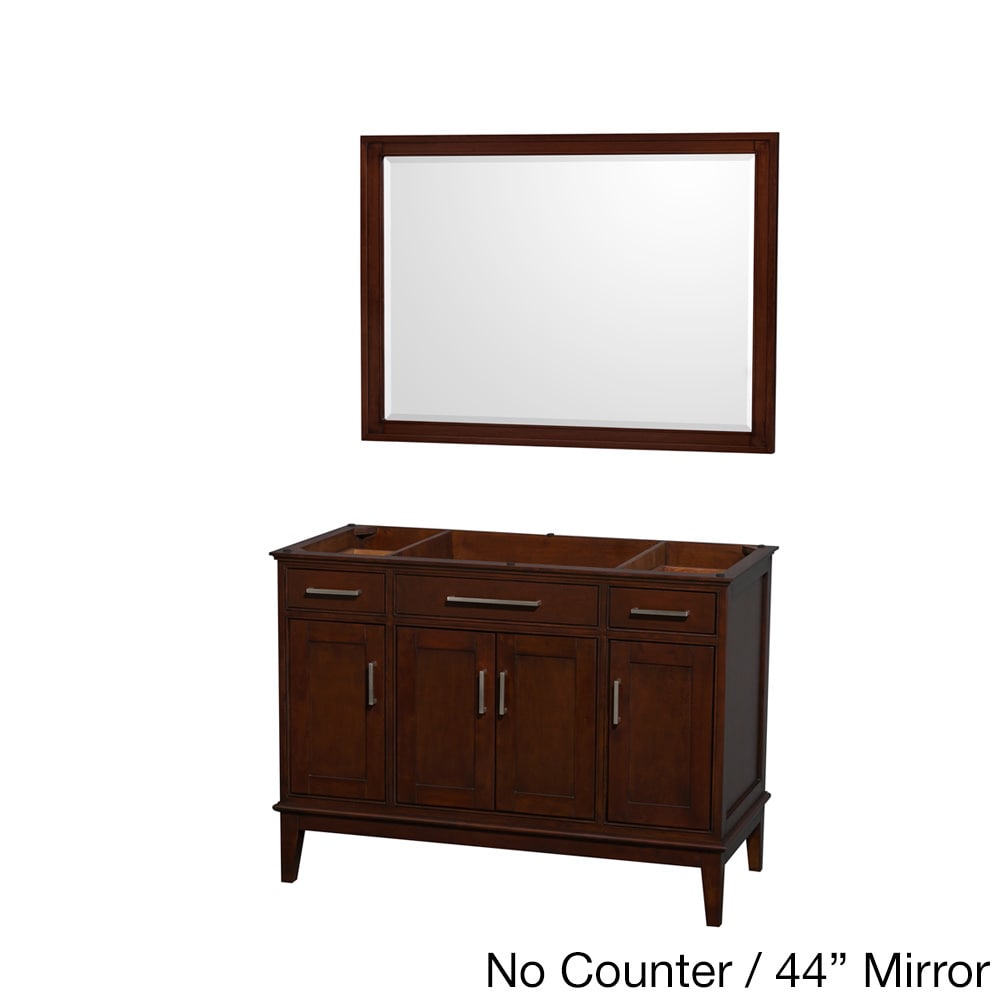 Wyndham Collection Wyndham Collection Hatton Dark Chestnut 48 inch Single Vanity Brown Size Single Vanities