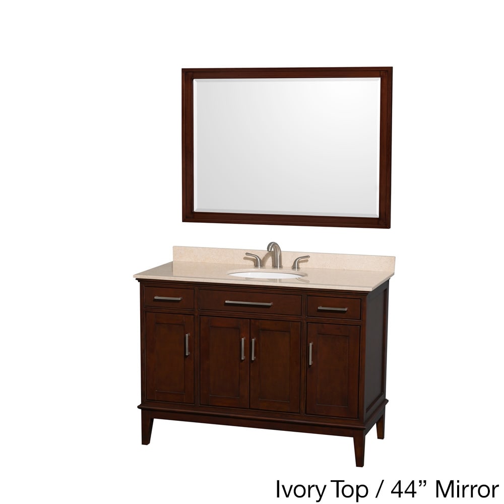 Wyndham Collection Wyndham Collection Hatton Dark Chestnut 48 inch Single Vanity Brown Size Single Vanities