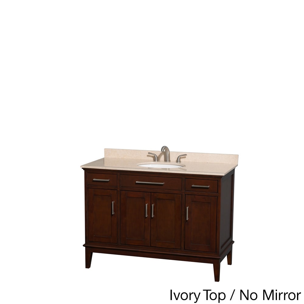 Wyndham Collection Wyndham Collection Hatton Dark Chestnut 48 inch Single Vanity Brown Size Single Vanities