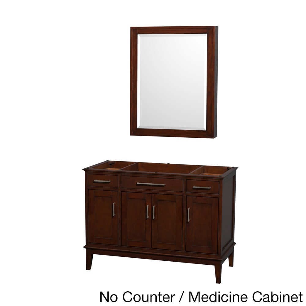 Wyndham Collection Wyndham Collection Hatton Dark Chestnut 48 inch Single Vanity Brown Size Single Vanities