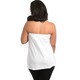 plus size white babydoll top