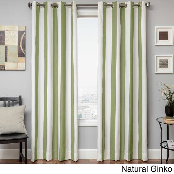 Shop Softline Sunbrella Cabana Stripe Indoor Outdoor Curtain Panel