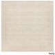 preview thumbnail 35 of 105, Hand Loomed Odessa Solid Bordered Tone-On-Tone Wool Area Rug 6' Square - Ivory - Square