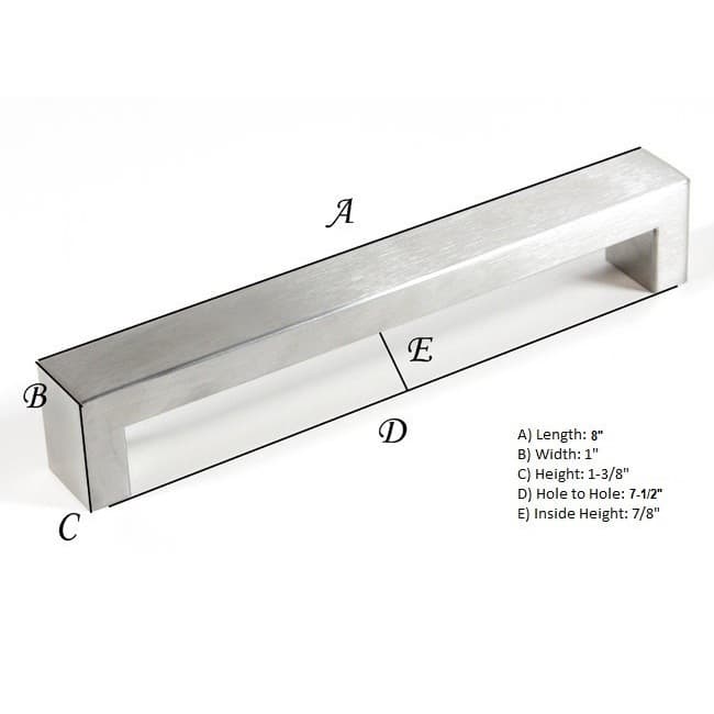 BOLD Design Brushed Nickel Contemporary Stainless Steel Cabinet Bar Pulls (Set of 5)