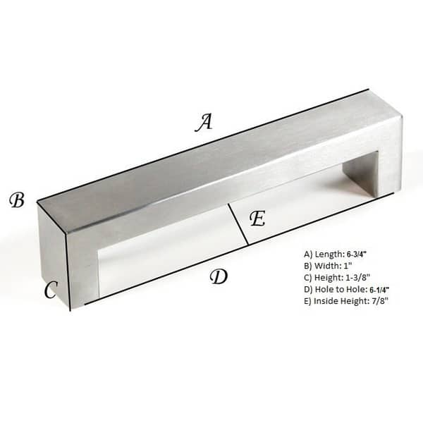 BOLD Design Brushed Nickel Contemporary Stainless Steel Cabinet Bar ...