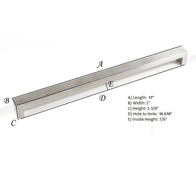 BOLD Design Brushed Nickel Contemporary Stainless Steel Cabinet Bar Pulls (Set of 5)
