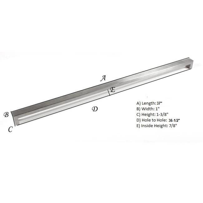 BOLD Design Brushed Nickel Contemporary Stainless Steel Cabinet Bar Pulls (Set of 5)
