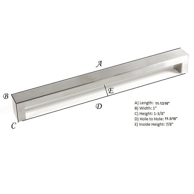 BOLD Design Brushed Nickel Contemporary Stainless Steel Cabinet Bar Pulls (Set of 4)