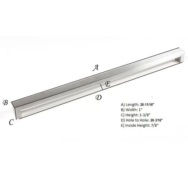 BOLD Design Brushed Nickel Contemporary Stainless Steel Cabinet Bar Pulls (Set of 4)