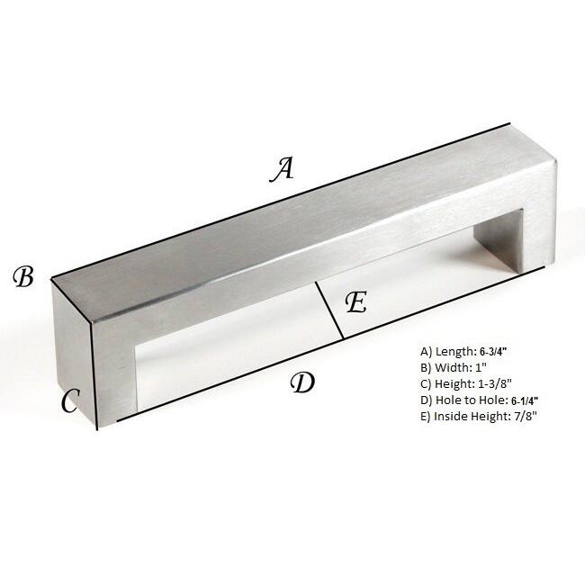 BOLD Design Brushed Nickel Contemporary Stainless Steel Cabinet Bar Pulls (Set of 4)