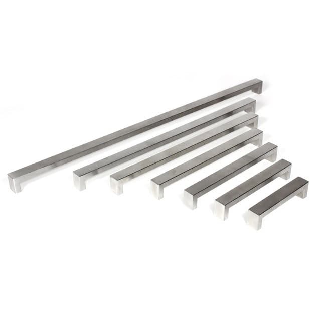 BOLD Design Brushed Nickel Contemporary Stainless Steel Cabinet Bar Pulls (Set of 4)