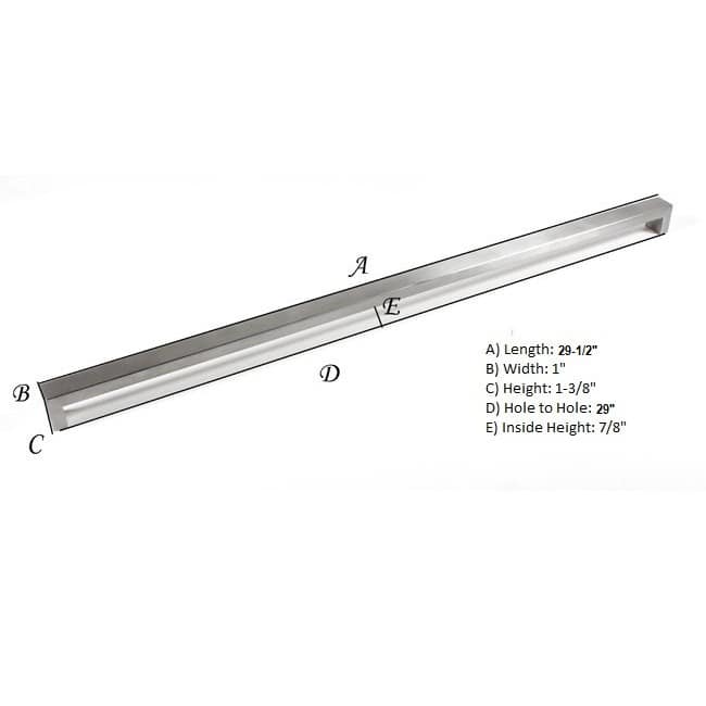 BOLD Design Brushed Nickel Contemporary Stainless Steel Cabinet Bar Pulls (Set of 4)