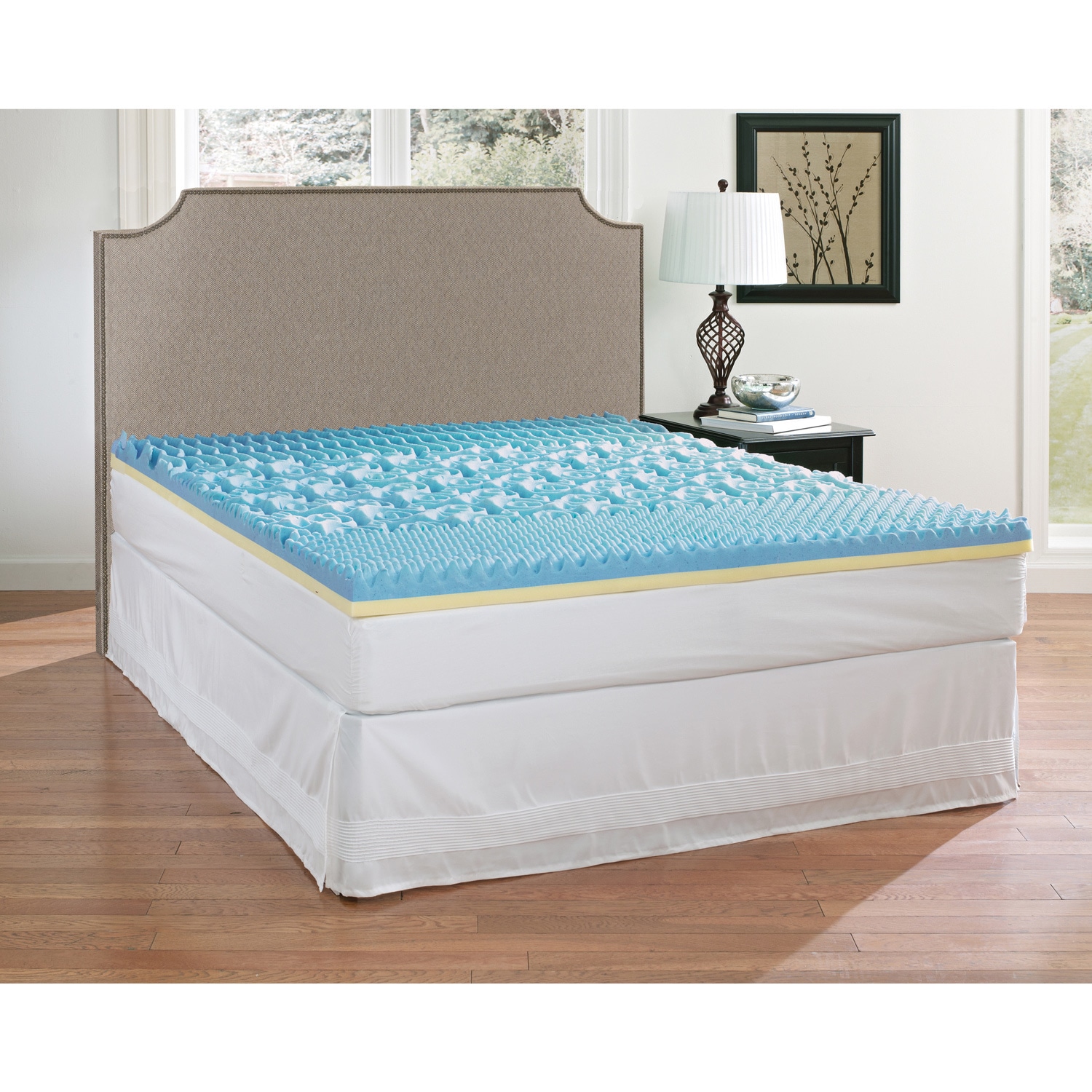 Broyhill Sensura Dual layer 3 inch Gel Enhanced Sculptured Memory Foam Mattress Topper