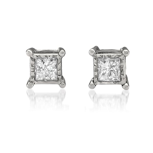 illusion diamond earrings