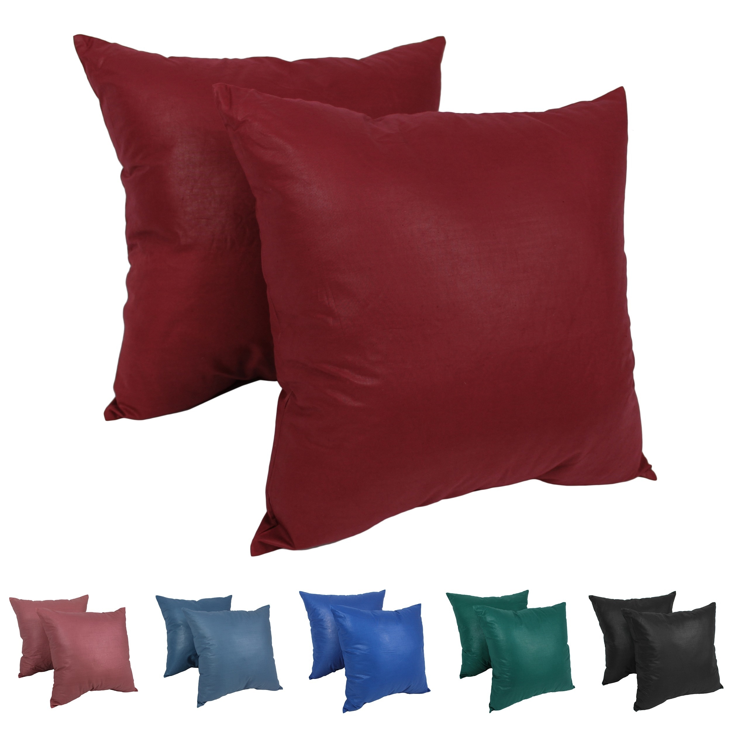 Red best sale floor pillows