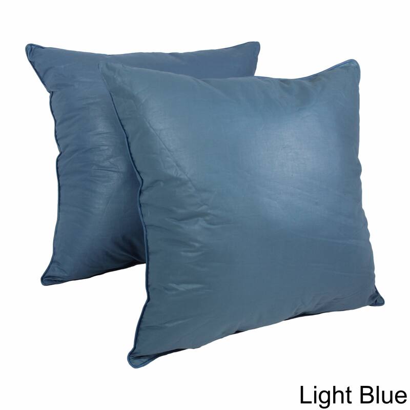 Blazing Needles Chintz 27-inch Solid Color Floor Pillows (Set of 2)