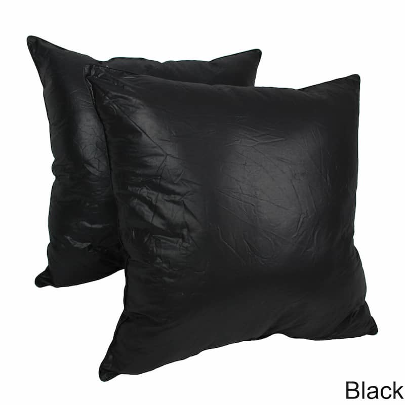 Blazing Needles Chintz 27-inch Solid Color Floor Pillows (Set of 2)