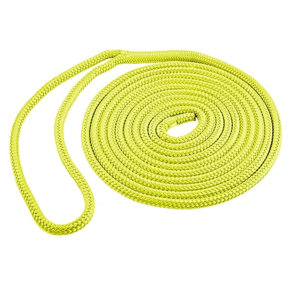 Shoreline Marine Yellow Double Braid Polyester Dock Line