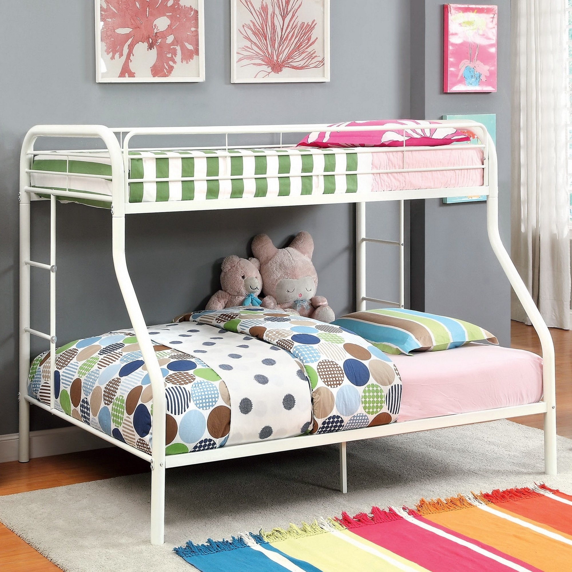 Furniture Of America Linden Twin Over Full Metal Bunk Bed