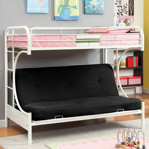 Shop Furniture Of America Hind Transitional Red Twin Futon Metal