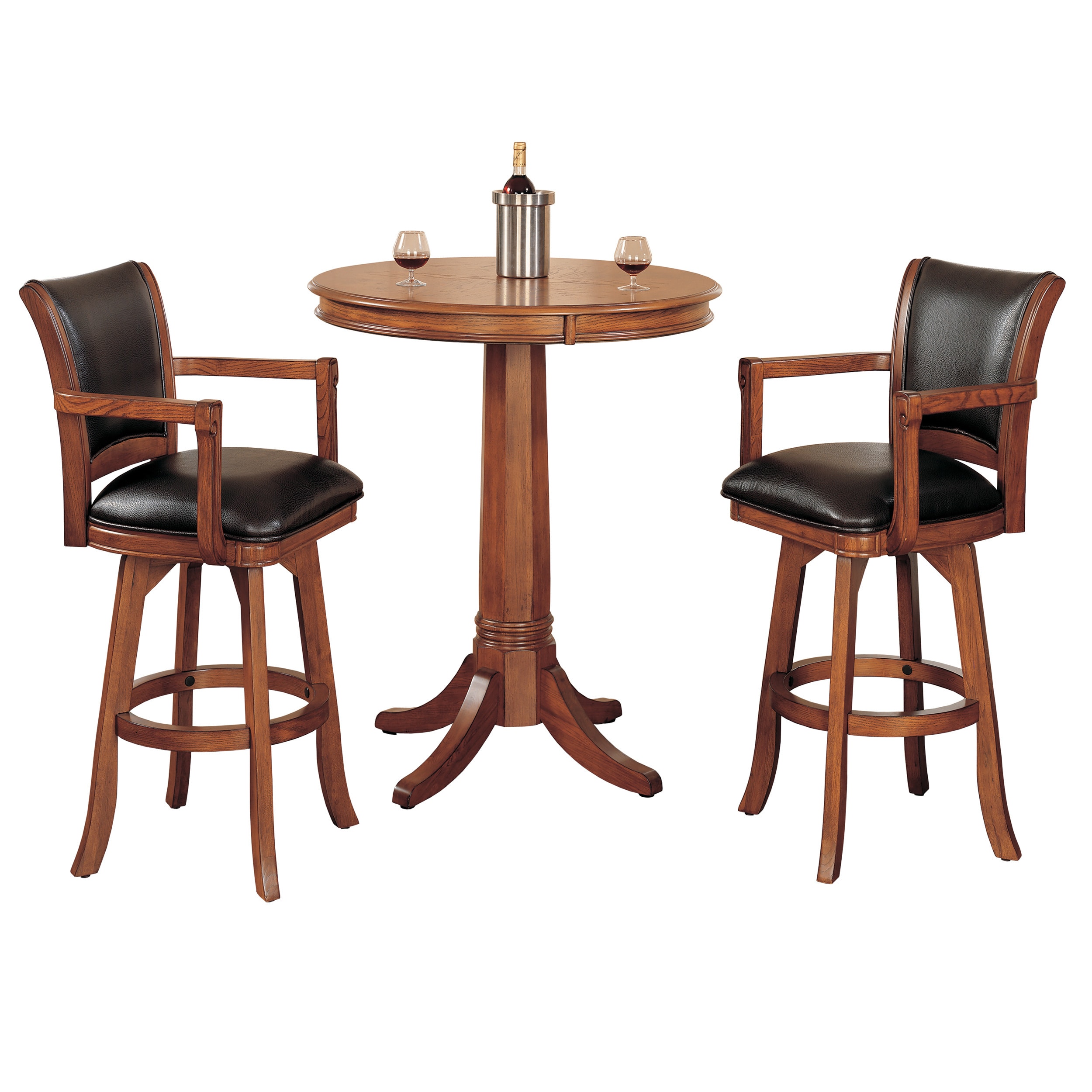 Park View Medium Brown Cherry 3 piece Pub Set