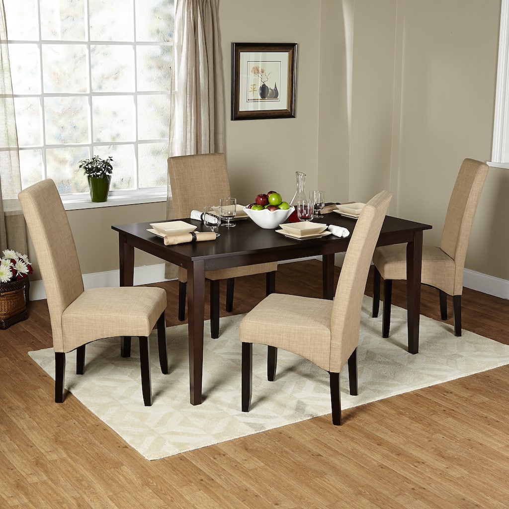 Simple Living 5-piece Brentwood Parson Dining Set