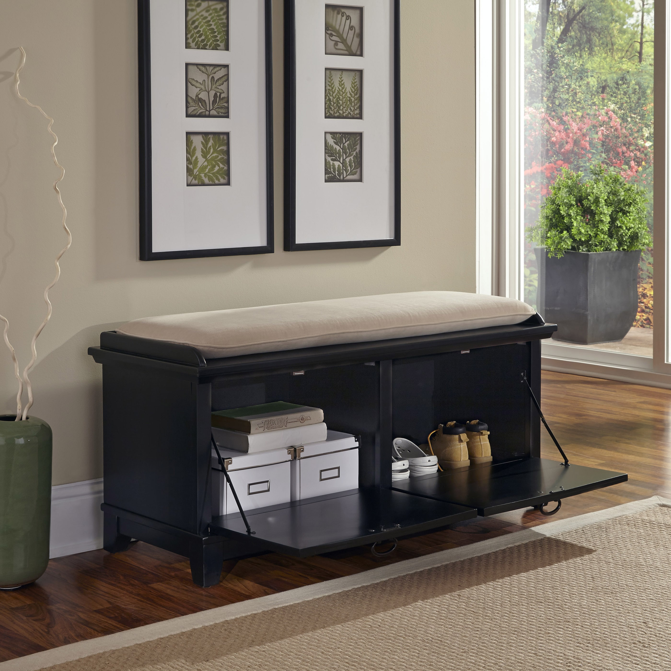 Arts & Crafts Storage Bench by Homestyles 5180-26