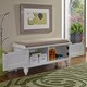 preview thumbnail 2 of 7, Bermuda Upholstered Storage Bench by Homestyles