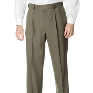 Palm Beach Suits Suit Separates Find Great Men S Clothing Deals Palm Beach Men S Pleated Front Self Adjusting Expander Waist Olive Suit Pant
