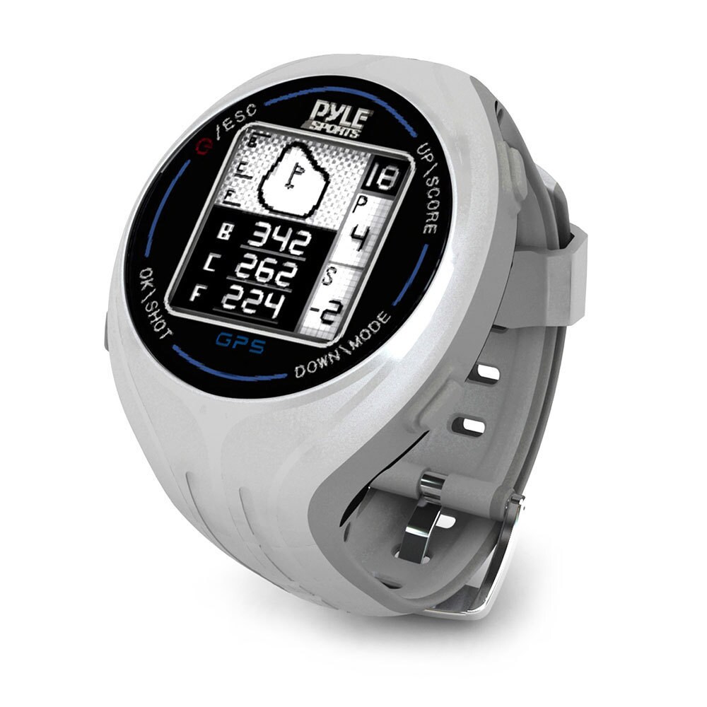 Pyle Grey Personal Gps Golf Watch With Automatic Course Recognition