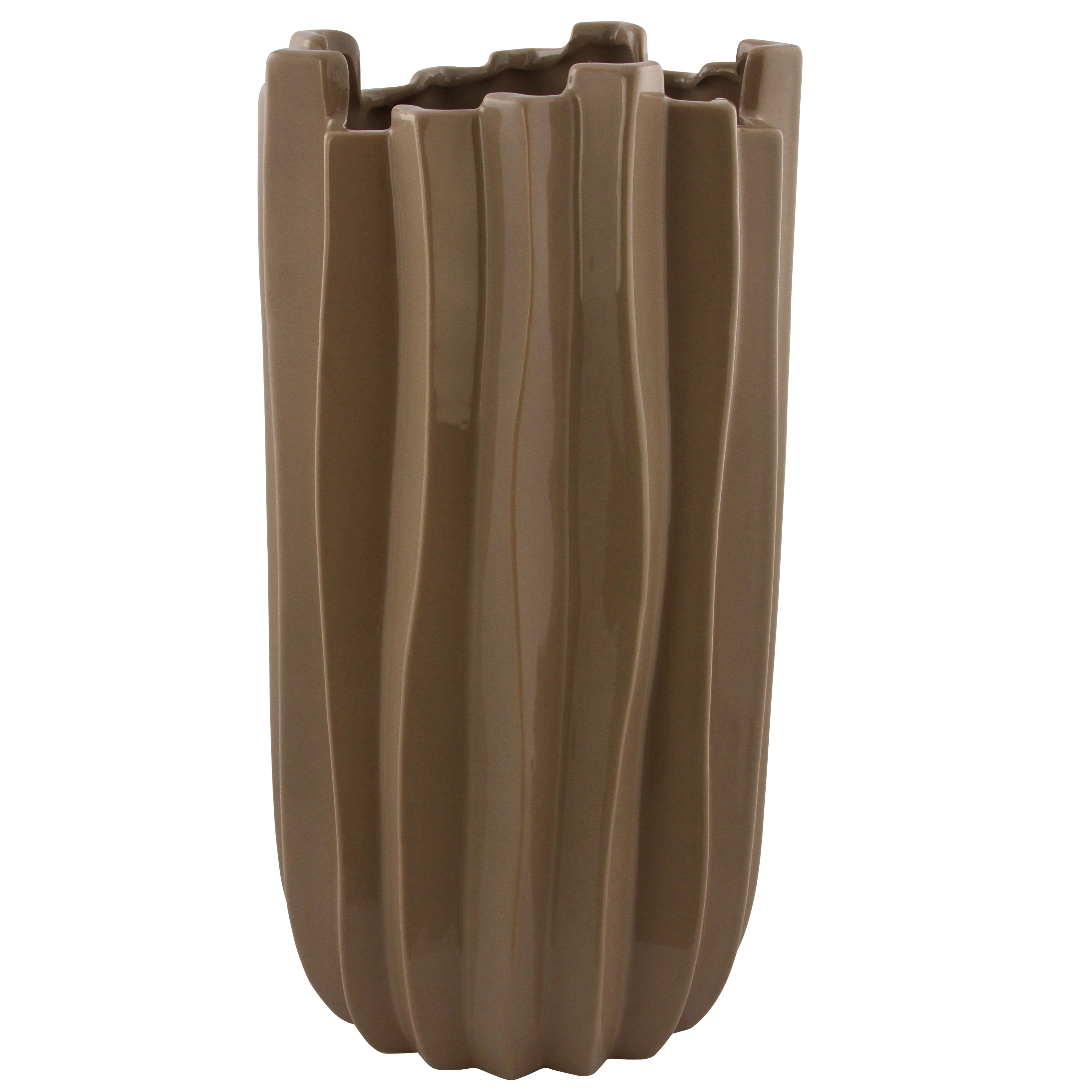 Tall Carolina Mocha Vase