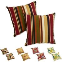 Blazing Needles 17-inch Indoor/Outdoor Throw Pillow (Set of 2) - 18"