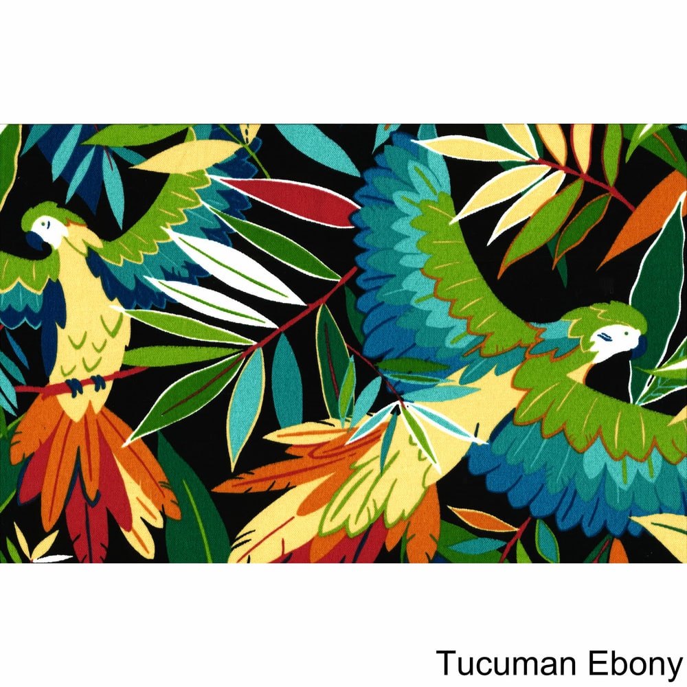 16-inch Square Tufted Indoor/Outdoor Chair Cushions (Set of 4) - 16"